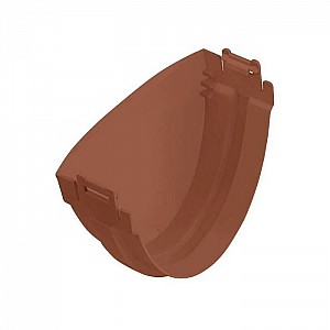 Заглушка желоба Альта-Профиль Стандарт коричневый