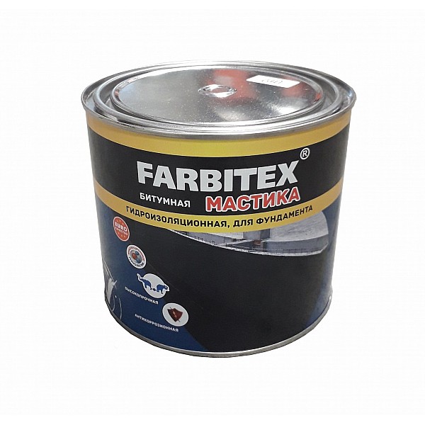 Мастика гидроизоляционная Farbitex 4 кг
