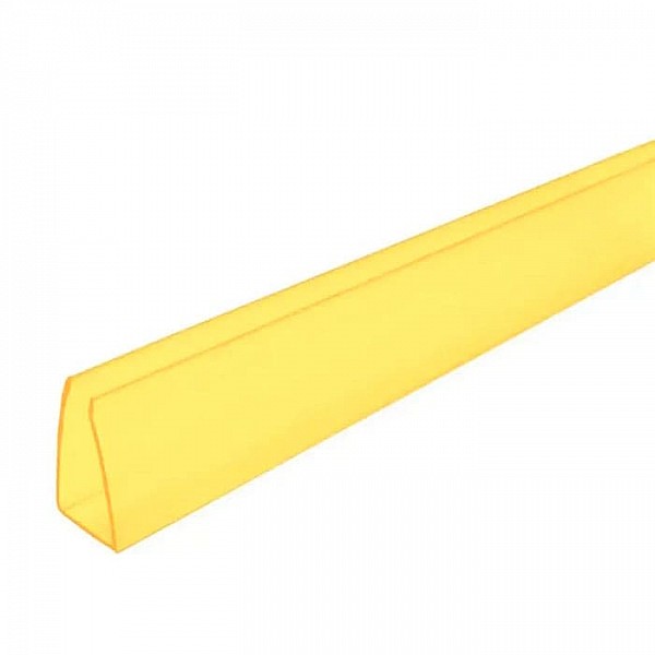 Профиль торцевой Sotalux 2100*4 мм желтый