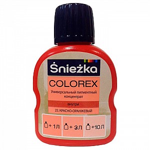 Пигментный концентрат универсальный Sniezka Colorex 22 красно-оранжевый 100 мл