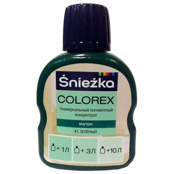 Пигментный концентрат универсальный Sniezka Colorex 41 зеленый 100 мл