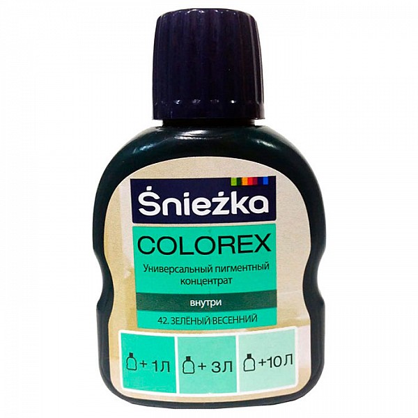 Пигментный концентрат универсальный Sniezka Colorex 42 весенний зеленый 100 мл