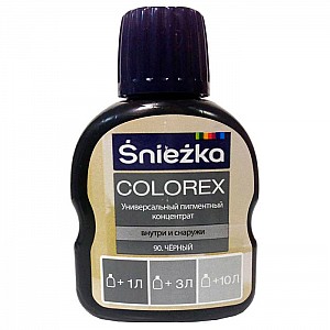 Пигментный концентрат универсальный Sniezka Colorex 90 черный 100 мл