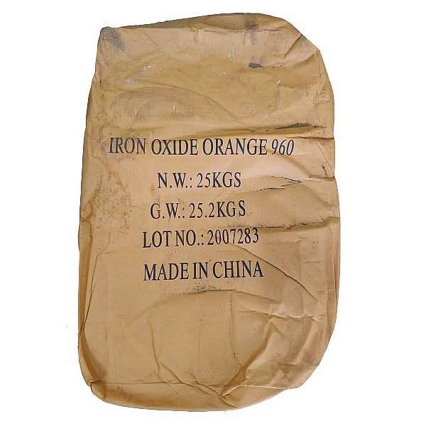 Пигмент Оксид Железа 960 оранжевый 25 кг