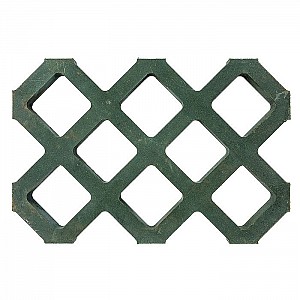 Плитка газонная полимерпесчаная 665*445*35 мм зеленая