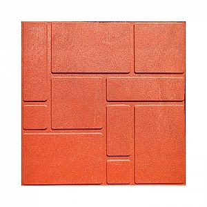 Плитка садовая полимерпесчаная Кирпичик 330*330*20 мм красная