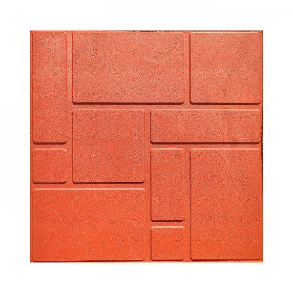 Плитка садовая полимерпесчаная Кирпичик C202 330*330*20 мм красная