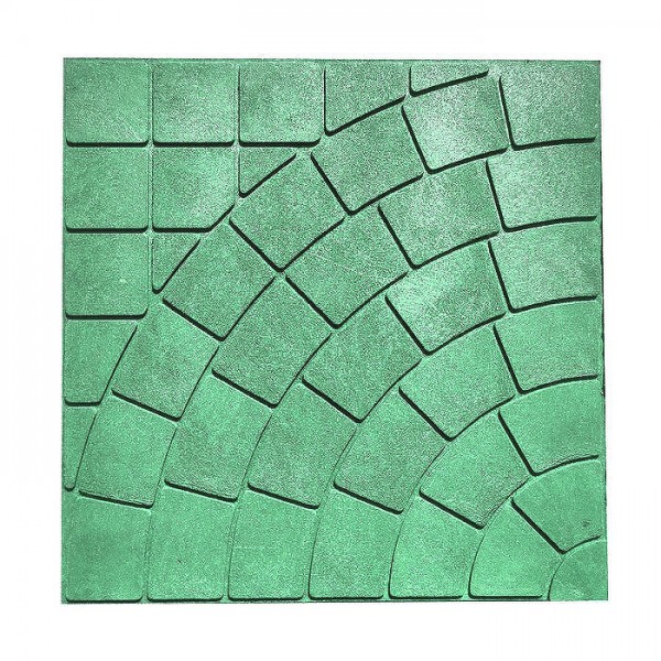 Плитка садовая полимерпесчаная Паутинка 330*330*20 мм зеленая