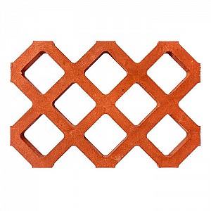 Плитка газонная полимерпесчаная 665*445*35 мм оранжевая