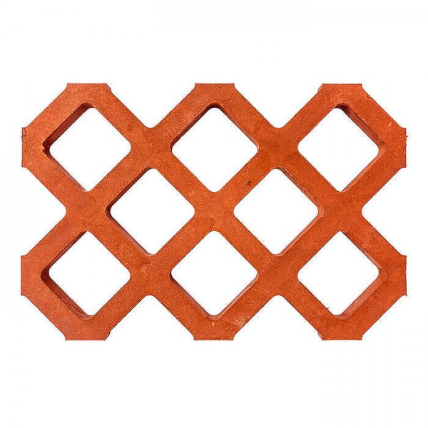Плитка газонная полимерпесчаная Г104 665*445*35 мм оранжевая