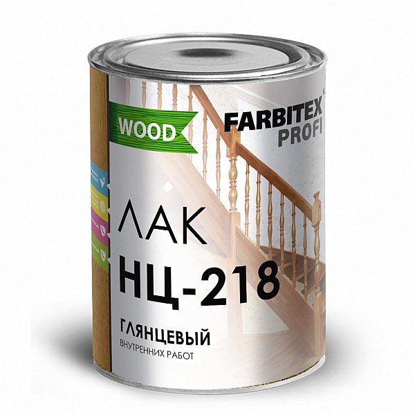 Лак Farbitex Profi for wood НЦ-218 1.7 кг глянцевый