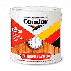 Лак Condor Interier Lack-30 для интерьеров 0.9 кг