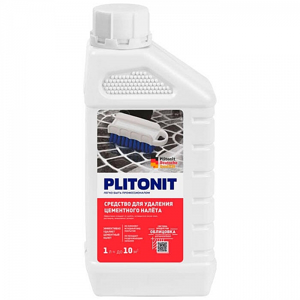 Средство для очистки Plitonit от остатков цементного налета 1 л