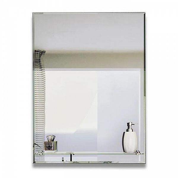 Зеркало с полкой Алмаз-Люкс 8с-Е/006 800*600*4 мм