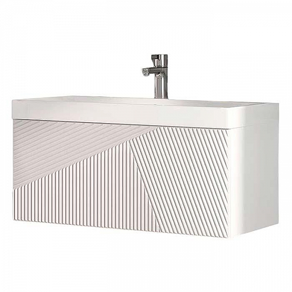 Тумба Velvex Edge 800-0-1+ умывальник Vigo Neo 9696-80