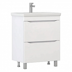 Тумба Vigo Grani 600-0-2 белый + умывальник Cersanit Como 60