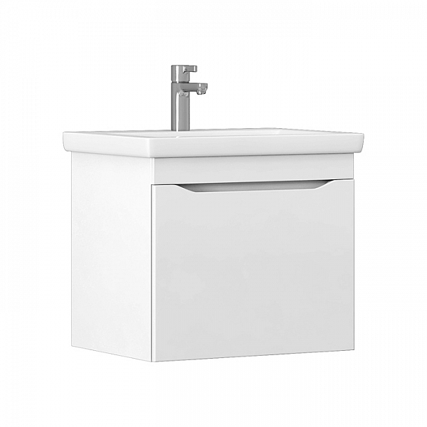 Тумба Vigo Grani 600-0-1 навесная + умывальник Cersanit Como 60