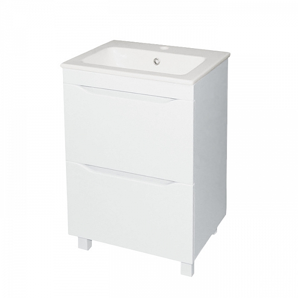 Тумба с умывальником Бел-Гаммари Гамма 22оФ8/2-У50 Практико-44050 с выдвижными ящиками