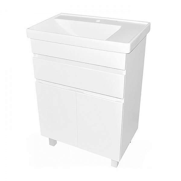 Тумба с умывальником Гамма Р24оФ2/3-У60 Кватро-8060
