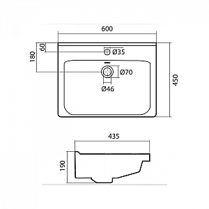 Тумба с умывальником Акватон Амели 60 1A2627K0AE7A0 дымка. Изображение - 5