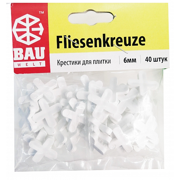 Крестики для плитки Bauwelt 01600-010060 6 мм 40 шт