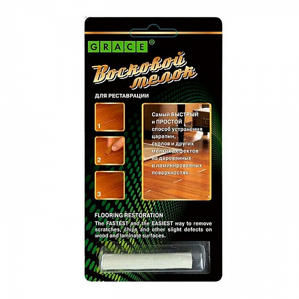 Восковой мелок Grace для ремонта сколов на ламинате и паркете дуб беленый