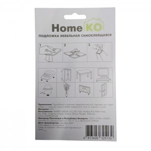 Подложка мебельная HomeKo E1F30-2 01_0364826 самоклеящаяся 38*38 мм серый 12 шт. Изображение - 1