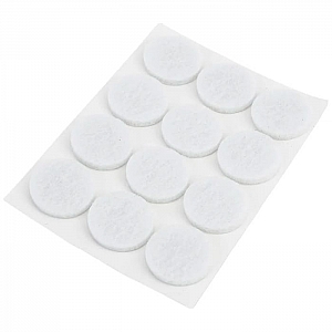 Протекторы для мебели Рыжий Кот самоклеящиеся 20 мм белый 12 шт. Изображение - 1