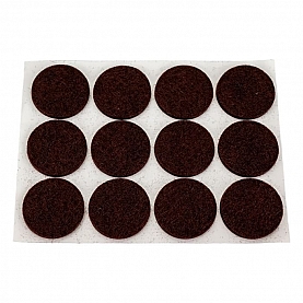 Протекторы для мебели Рыжий Кот самоклеящиеся 20 мм коричневый 12 шт