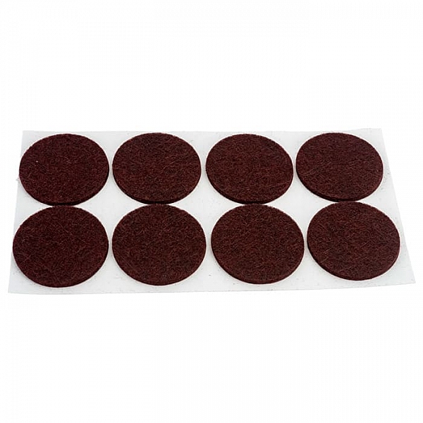 Протекторы для мебели Рыжий Кот самоклеящиеся 35 мм коричневый 8 шт