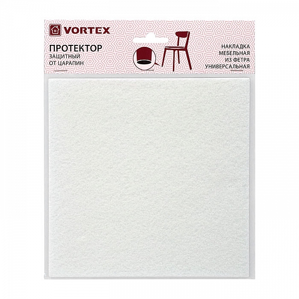 Протекторы фетровые Vortex 24344 белый 200*200 мм