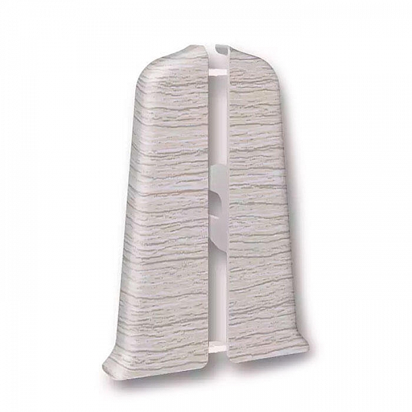 Заглушка для плинтуса Ideal Deconika 70 мм 253 Ясень серый 1 пара