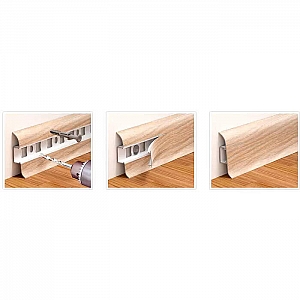 Плинтус напольный Ideal Классик К55 415 Дуб палена 2200*55*22 мм. Изображение - 1