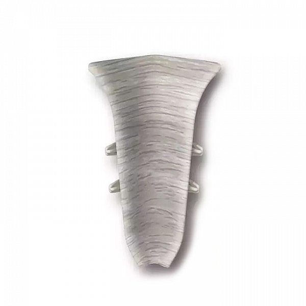 Угол внутренний для плинтуса Ideal Классик 55 мм 253 Ясень серый