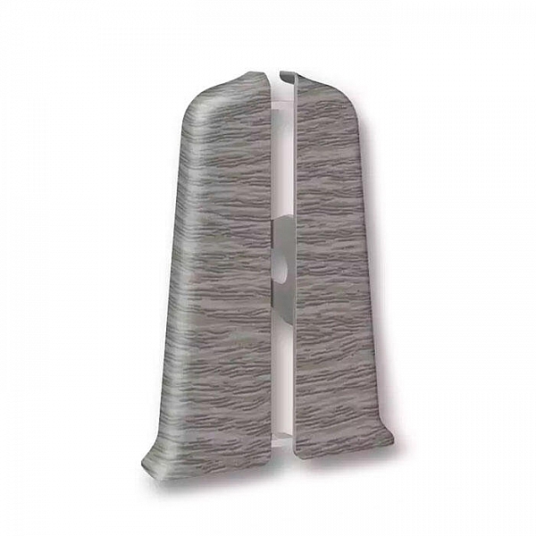 Заглушка для плинтуса Ideal Deconika 70 мм 210 Дуб пепельный 1 пара