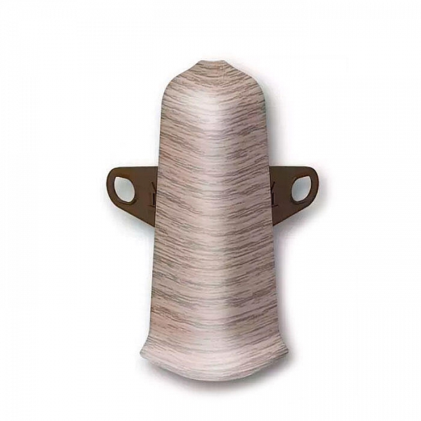 Угол наружный для плинтуса Ideal Deconika 55 мм 215 Дуб снежный