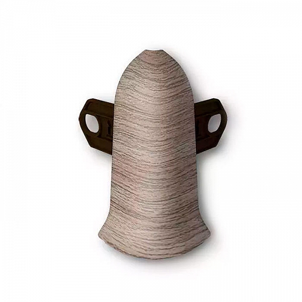 Угол наружный для плинтуса Ideal Классик 55 мм 205 Дуб капучино