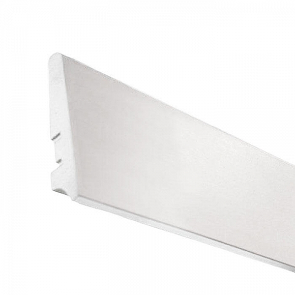 Плинтус напольный Smartprofile Paint cone 80 С белый под покраску 2400*80 мм