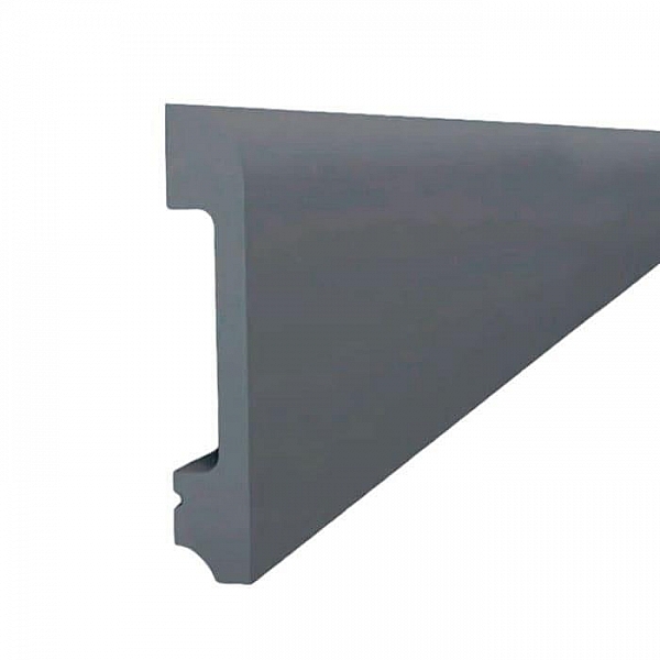 Плинтус напольный Солид 8 UHD 05/80 Титан 2400 мм