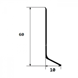 Заглушка левая КТМ-2000 ПТ-60 серебро. Изображение - 1