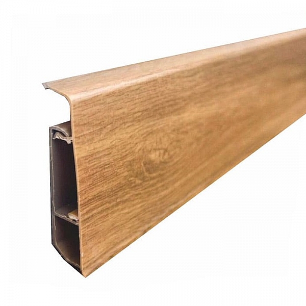 Плинтус напольный Sanrelia Ultra Line крашеный 711 Хюгге 2200*77 мм