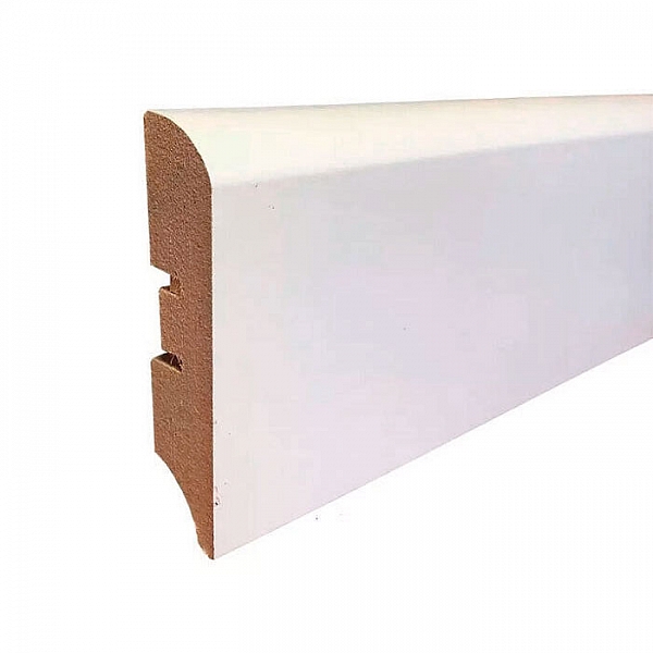 Плинтус напольный Smartprofile Paint 100М белый под покраску 2400*100 мм