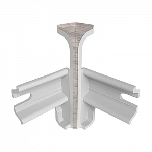 Угол внутренний Comfort Классик 80 мм 081 Дуб айсберг 2 шт