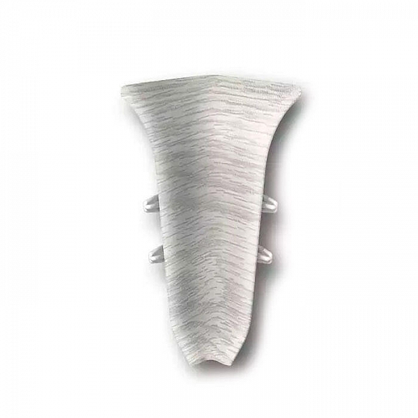 Угол внутренний для плинтуса Ideal Классик 55 мм 230 Дуб айсберг 2 шт