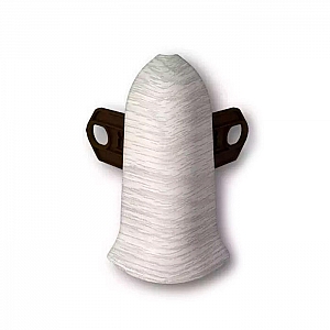 Угол наружный для плинтуса Ideal Классик 55 мм 230 Дуб айсберг 2 шт