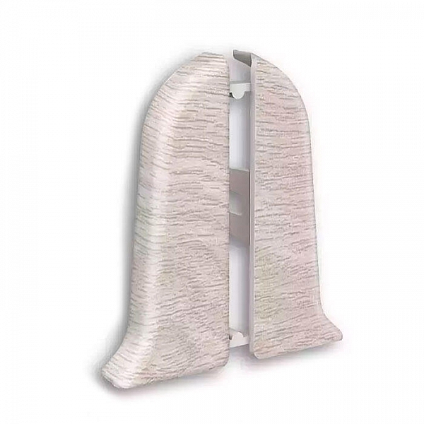 Заглушка для плинтуса Ideal Классик 55 мм 251 Ясень 2 шт