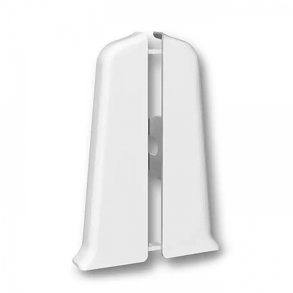 Заглушка для плинтуса Ideal Deconika 70 мм 001 Белый 2 шт