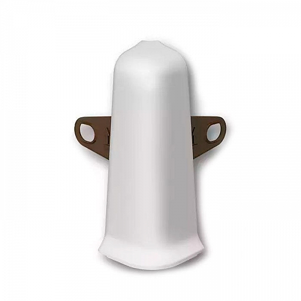 Угол наружный для плинтуса Ideal Deconika 85 мм 002 Светло-серый 2 шт