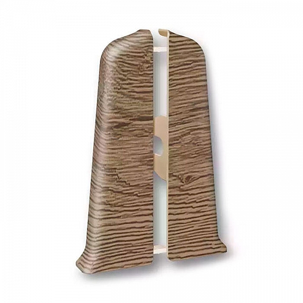 Заглушка для плинтуса Ideal Deconika 55 мм 211 Дуб рустик 2 шт