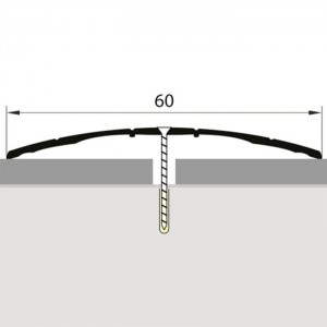 Порог Русский профиль 60 мм Серебро матовое 1.35 м. Изображение - 3